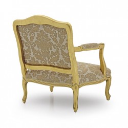 Jacques fotel w stylu glamour w barokowej tkaninie