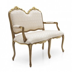 Monsieur wyrafinowana sofa w stylu klasycznym z rzeźbionymi elementami