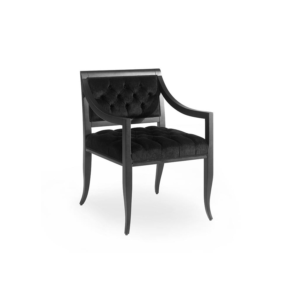 Calliope - pikowane krzesło glamour