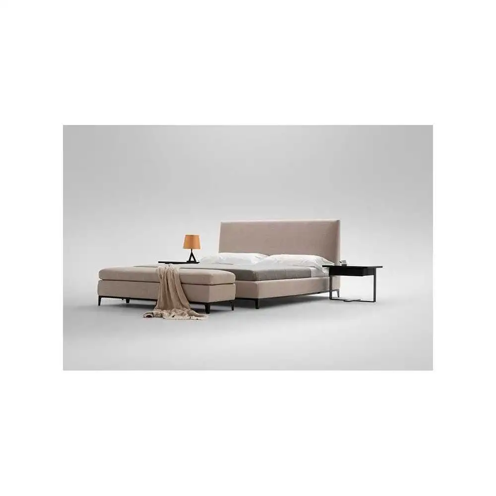 Szymon minimalistyczne łóżko na drewnianej podstawie
