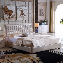 Jadeit - oryginalnie pikowane łóżko