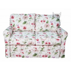 Flower 130 - Sofa klasyczna ze ściąganym pokrowcem wąski bok 130 cm