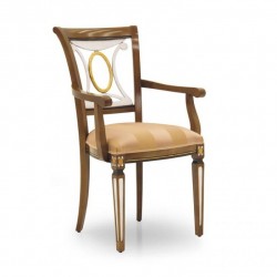 Archetto - drewniane krzesło z podłokietnikami