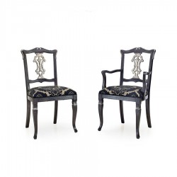 Ducale - krzesło rustykalne z podłokietnikami