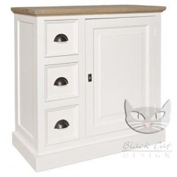 Komoda NO.04 - wysoka biała komoda