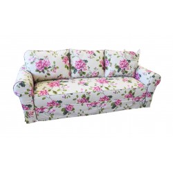 Flower sofa w kwiaty ze zdejmowanym pokrowcem