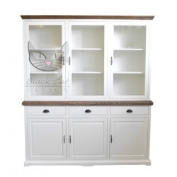 Witryna NO.19 - biała wąska wiryna z szufladami