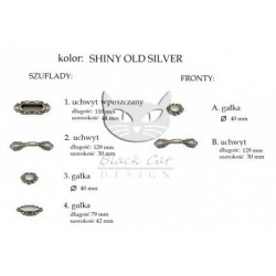 Witryna NO.19 - biała wąska wiryna z szufladami