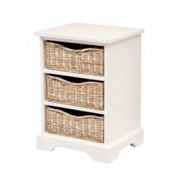 Komoda NO.49 - szafka nocna z koszykiem wiklinowym Komoda NO.49 - szafka nocna z koszykiem wiklinowym