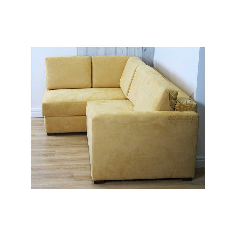 Zółty narożnik do salonu - Mila 200x140 cm/FS Zółty narożnik do salonu - Mila 200x140 cm/FS