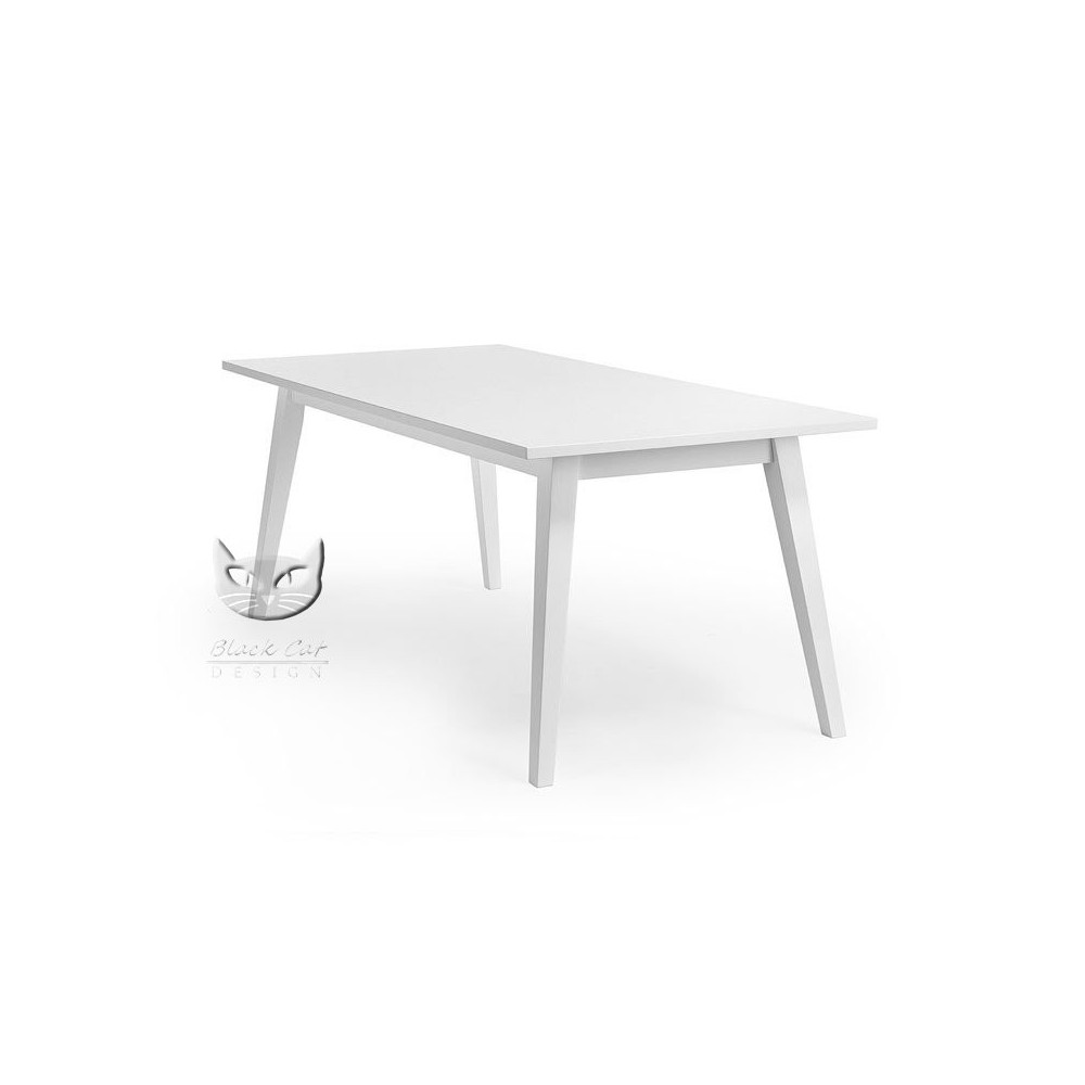 Stół Ron 160x90 - biały stół skośne nogi