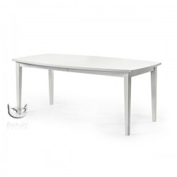 Stół Nessi 150x90 - biały stół zaokrąglony blat