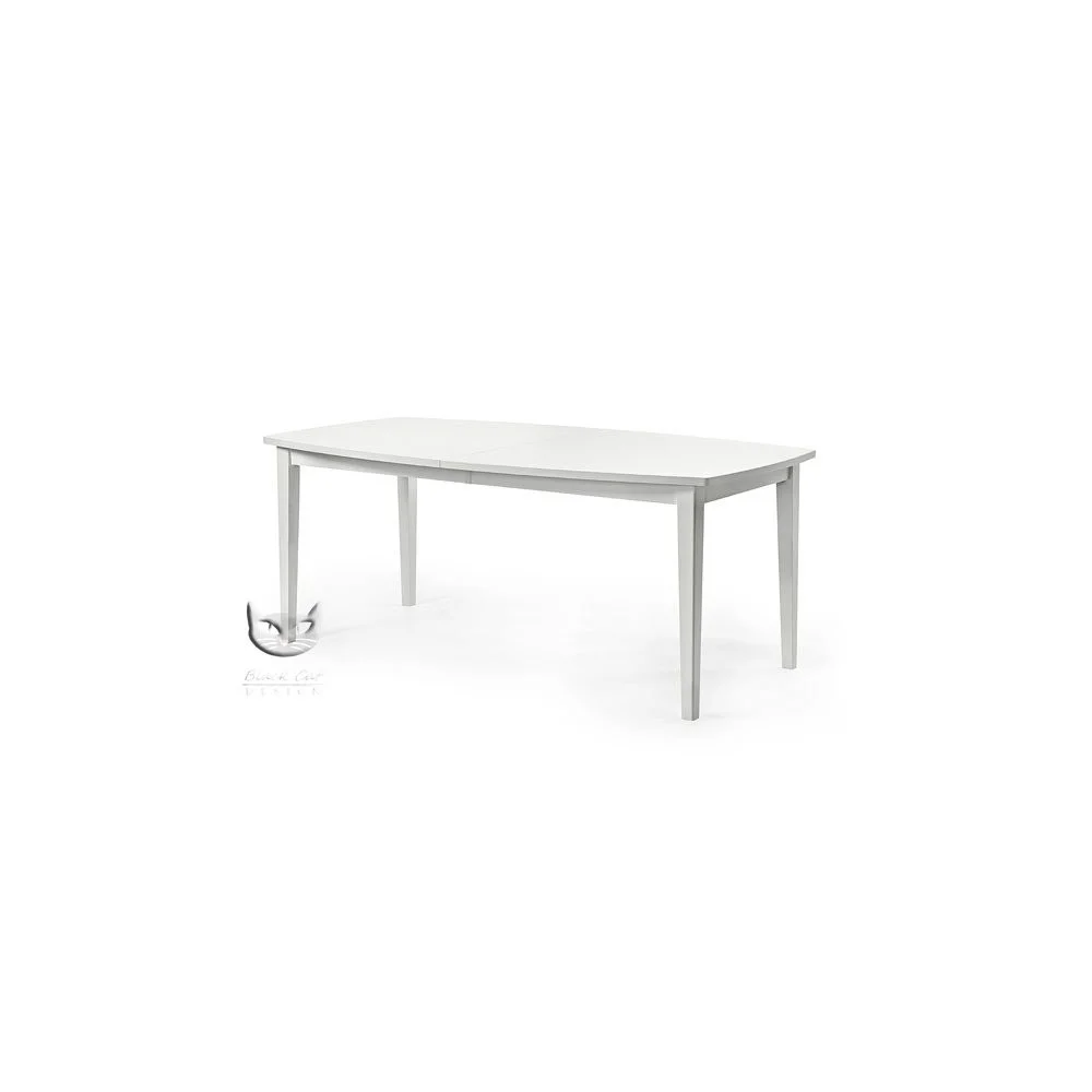 Stół Nessi 150x90 - biały stół zaokrąglony blat