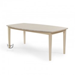 Stół Nessi 150x90 - biały stół zaokrąglony blat