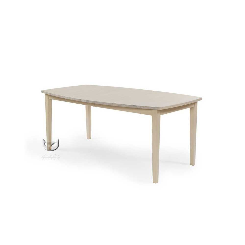 Stół Nessi 150x90 - biały stół zaokrąglony blat Stół Nessi 150x90 - biały stół zaokrąglony blat