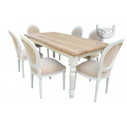 Stół Sevilla 210x100 - klasyczny stół z blatem dębowym