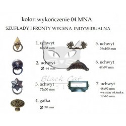 Witryna NO.14 - skandynawska witryna z szufladami i szafkami