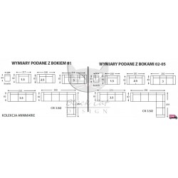 Annmarie - pikowane krzesło dębowe nogi