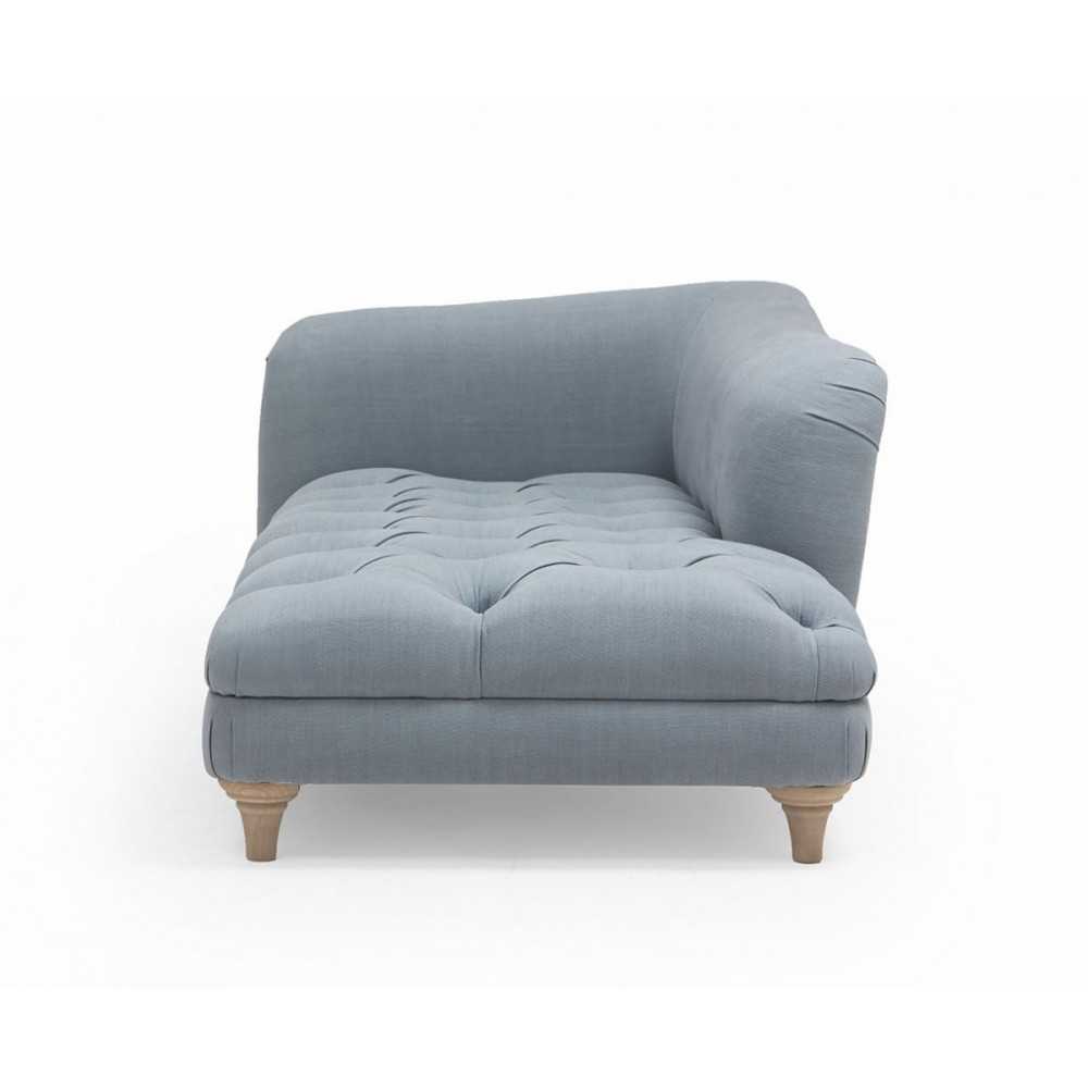 Niebieski pikowany szezlong - Chesterfield Chaise Niebieski pikowany szezlong - Chesterfield Chaise