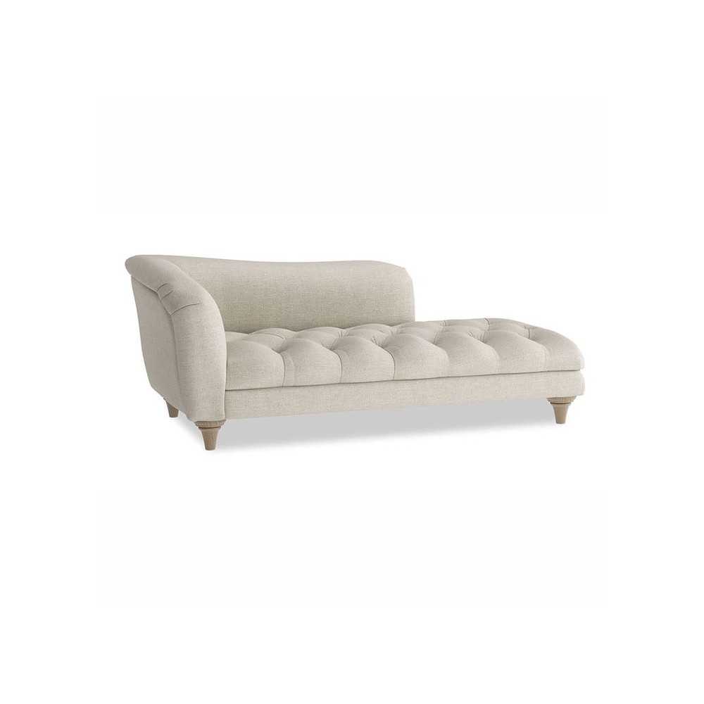 Beżowy pikowany szezlong - Chesterfield Chaise Beżowy pikowany szezlong - Chesterfield Chaise