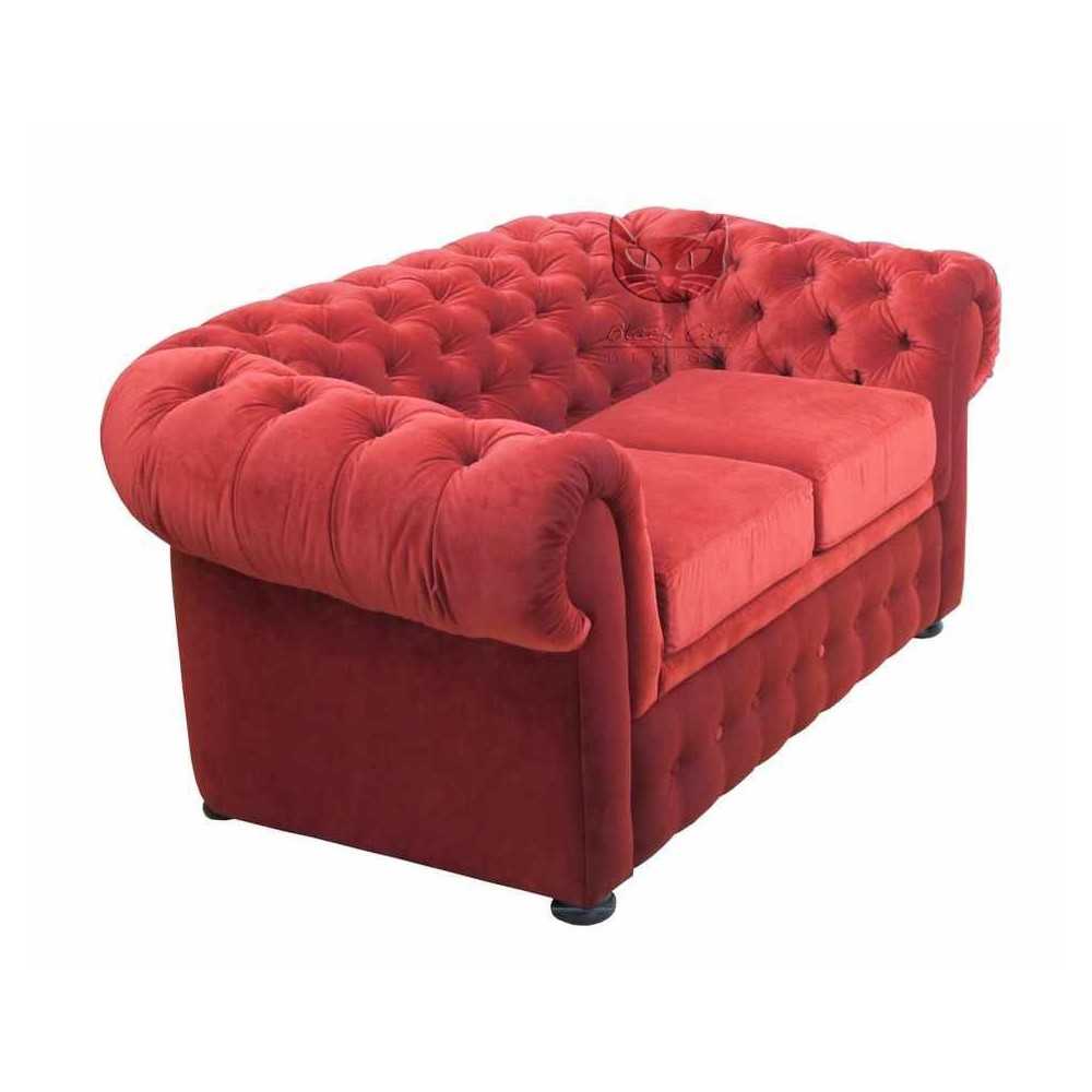 Czerwona sofa w stylu chesterfield - Chesterfield Retro 172 Czerwona sofa w stylu chesterfield - Chesterfield Retro 172