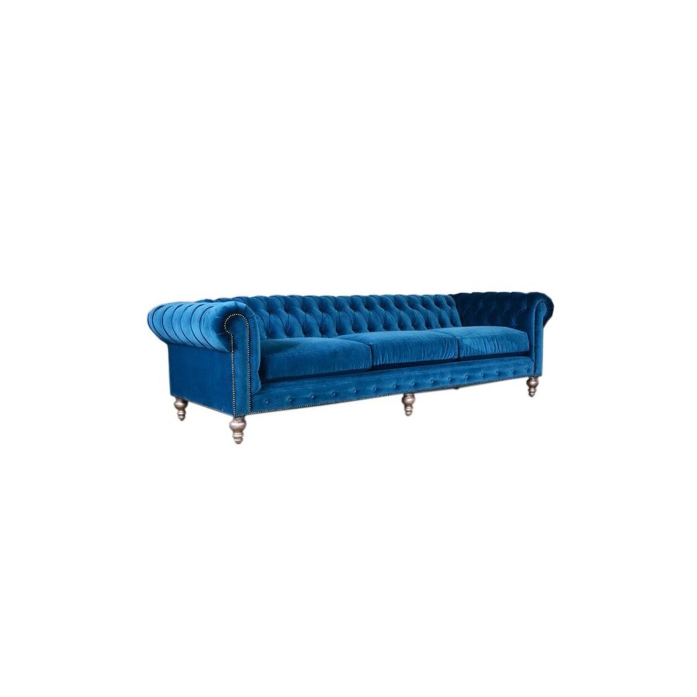 Wygodna pikowana sofa chesterfield - Lisa 