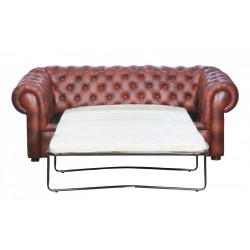 Chesterfield Julietta 232 cm - fioletowa pikowana sofa
