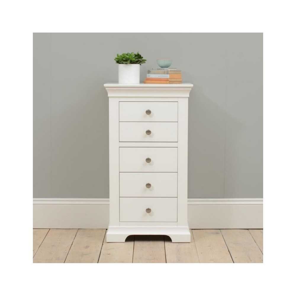 Klasyczna komoda słupek z szufladami - Alana Klasyczna komoda słupek z szufladami - Alana