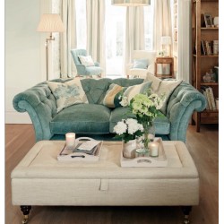 Minth - pikowana sofa w velvetowej tkaninie