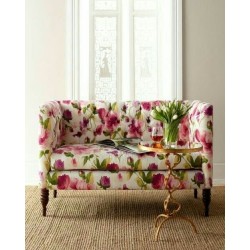 Honey - pikowana sofa w kwiaty