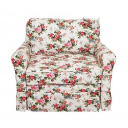 mała klasyczna sofa z funkcją spania Flower 110 cm/FS